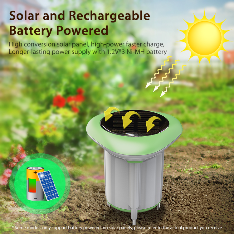 Smart Garden Technology - ソーラー式土壌センサー Tuyaスマートアプリ IP66防水 3-in-1 温度・水分計 ワイヤレス土壌テスター