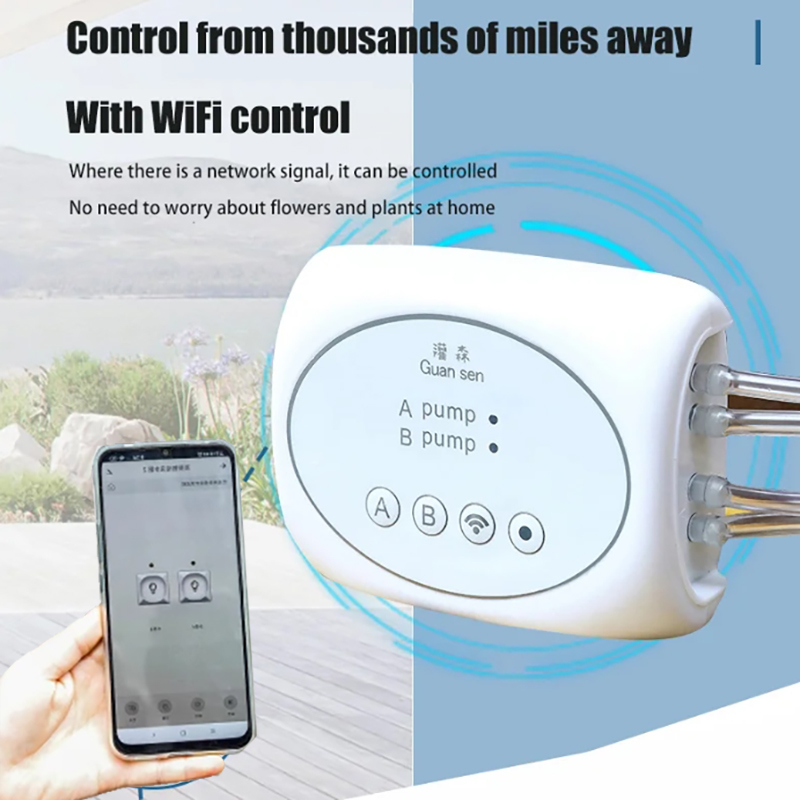Smart Garden Sphagnum Moss - WiFi スマートガーデン灌漑コントローラー植物自動点滴灌漑システムキット携帯電話制御散水タイマー装置