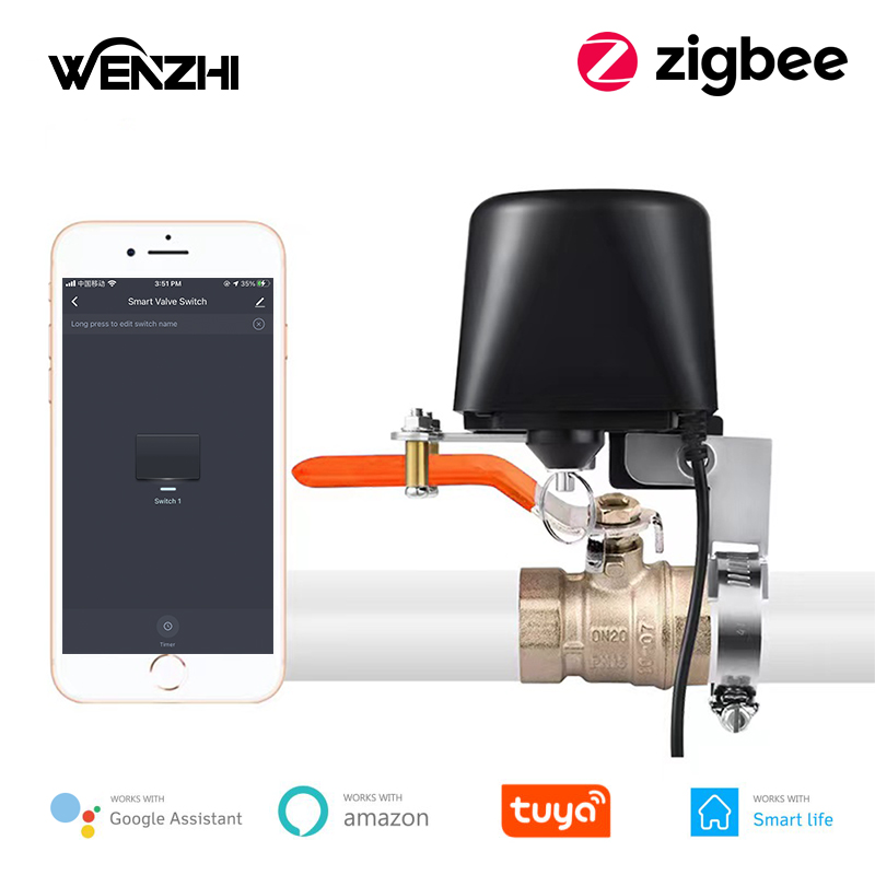 Smart Garden Irrigation System - ZigBee 水/ガスバルブリモートコントロールシステムゲートプラントタイマーガーデン灌漑 Tuya スマートライフ Alexa Google