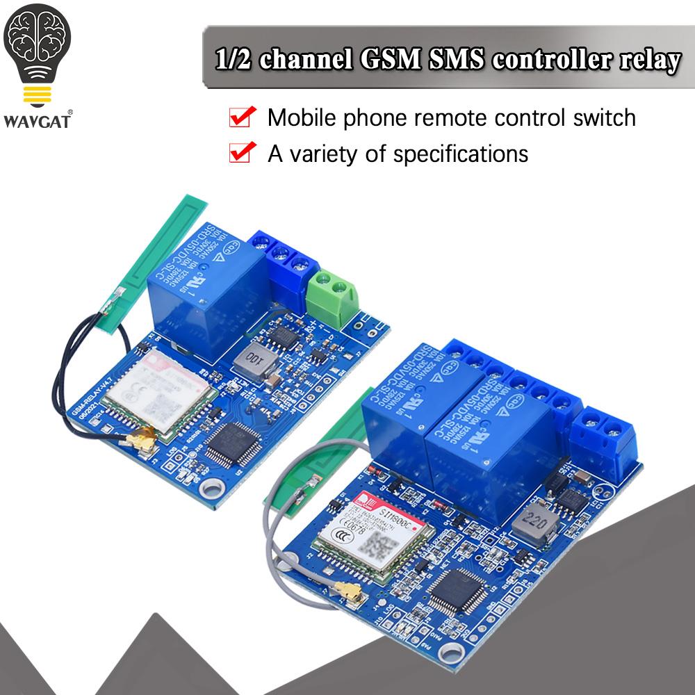 Smart Garden Greenhouse - 1/2チャンネルリレーモジュールSMS GSMリモートコントロールスイッチSim800C Stm32F103C8T6 温室用酸素ポンプ用