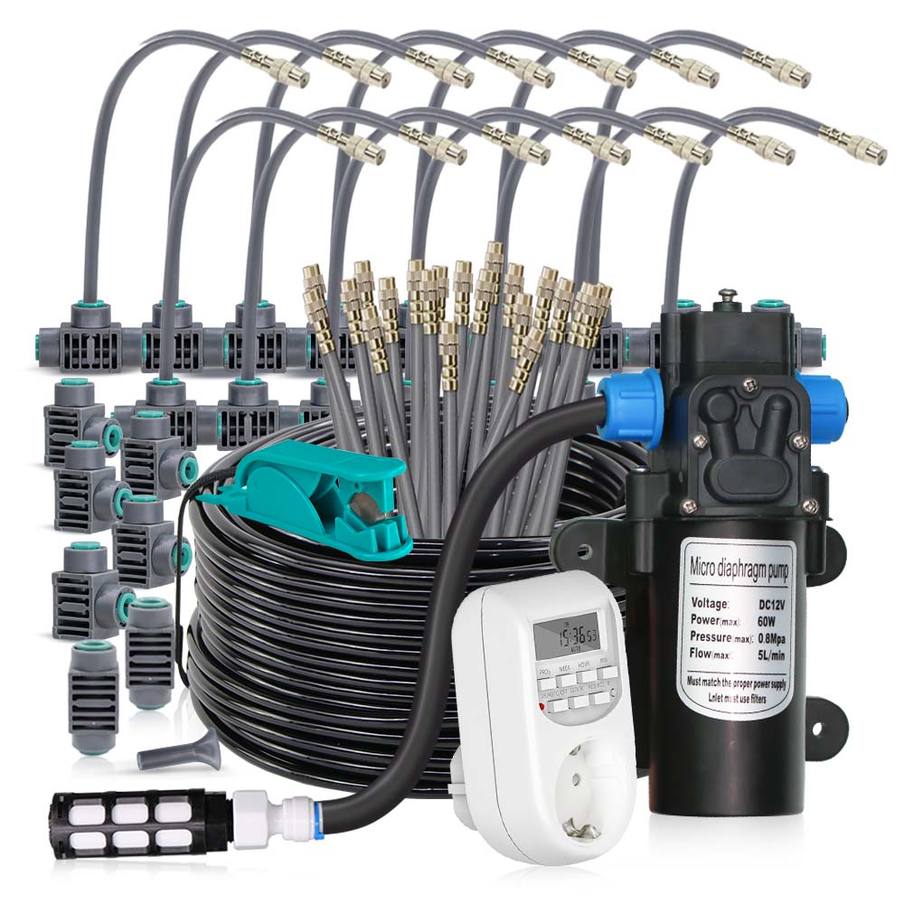 15-5M 1/4 インチホース調整可能 360 °   柔 - Smart Garden Irrigation System のレビューと価格