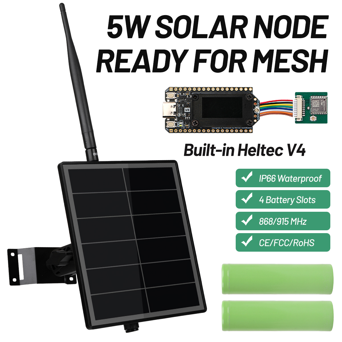 屋外用メッシュタスティックソーラーノード GPSモジュール搭 - Smart Garden Esp32 のレビューと価格