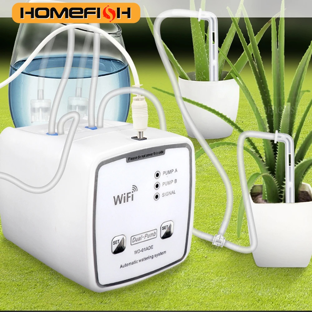 WIFI インテリジェント散水装置ダブルポンプ時限自動点滴灌 - Smart Garden Click And Grow のレビューと価格
