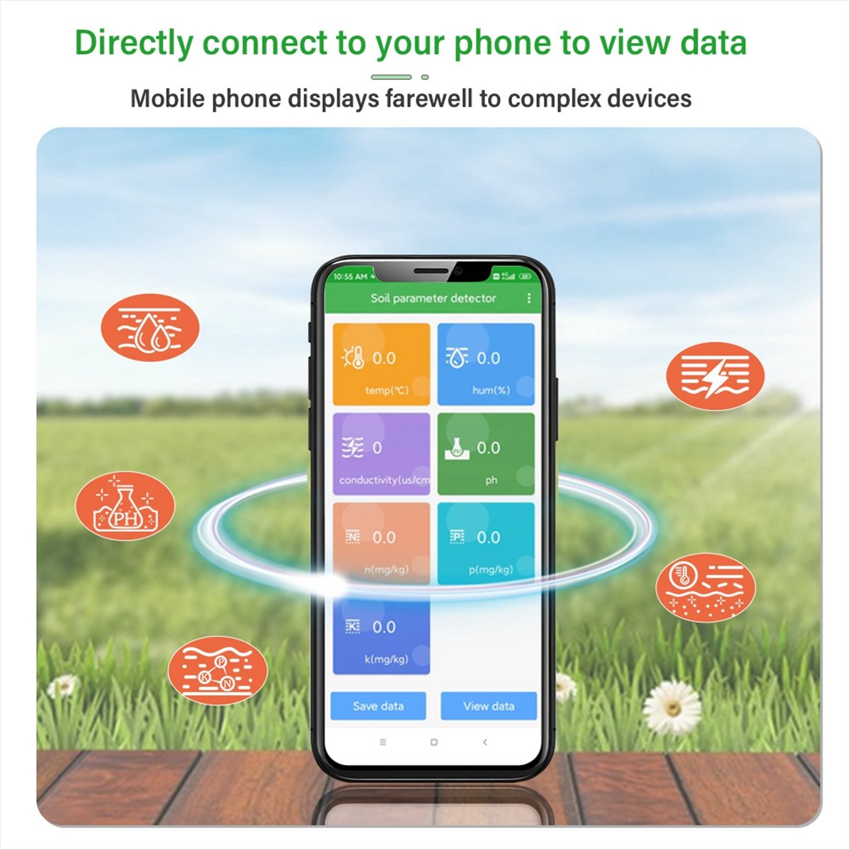 A08I 土壌PHメーター 水分計 土壌分析器 Androi - Smart Garden Nutrients のレビューと価格
