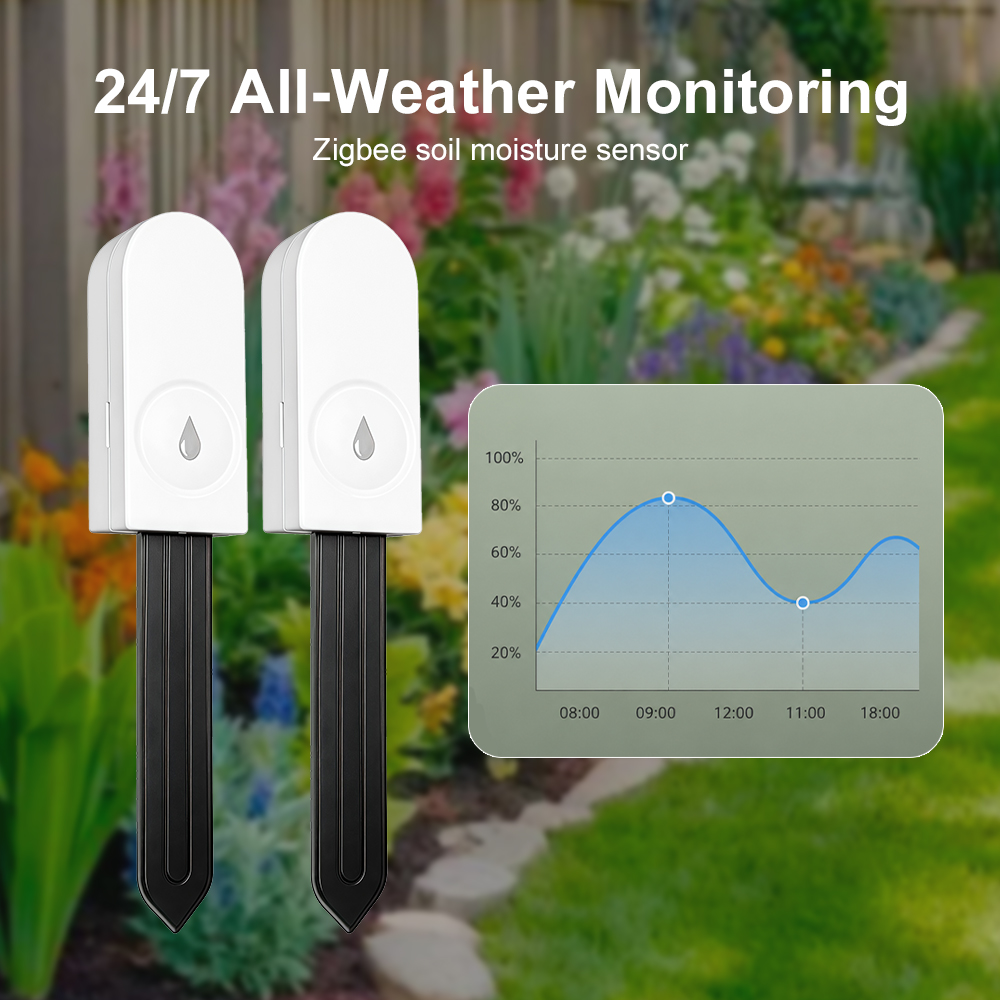 Zigbee 3.0 土壌水分センサー 温度と湿度計 サーモ - Smart Garden Irrigation System のレビューと価格