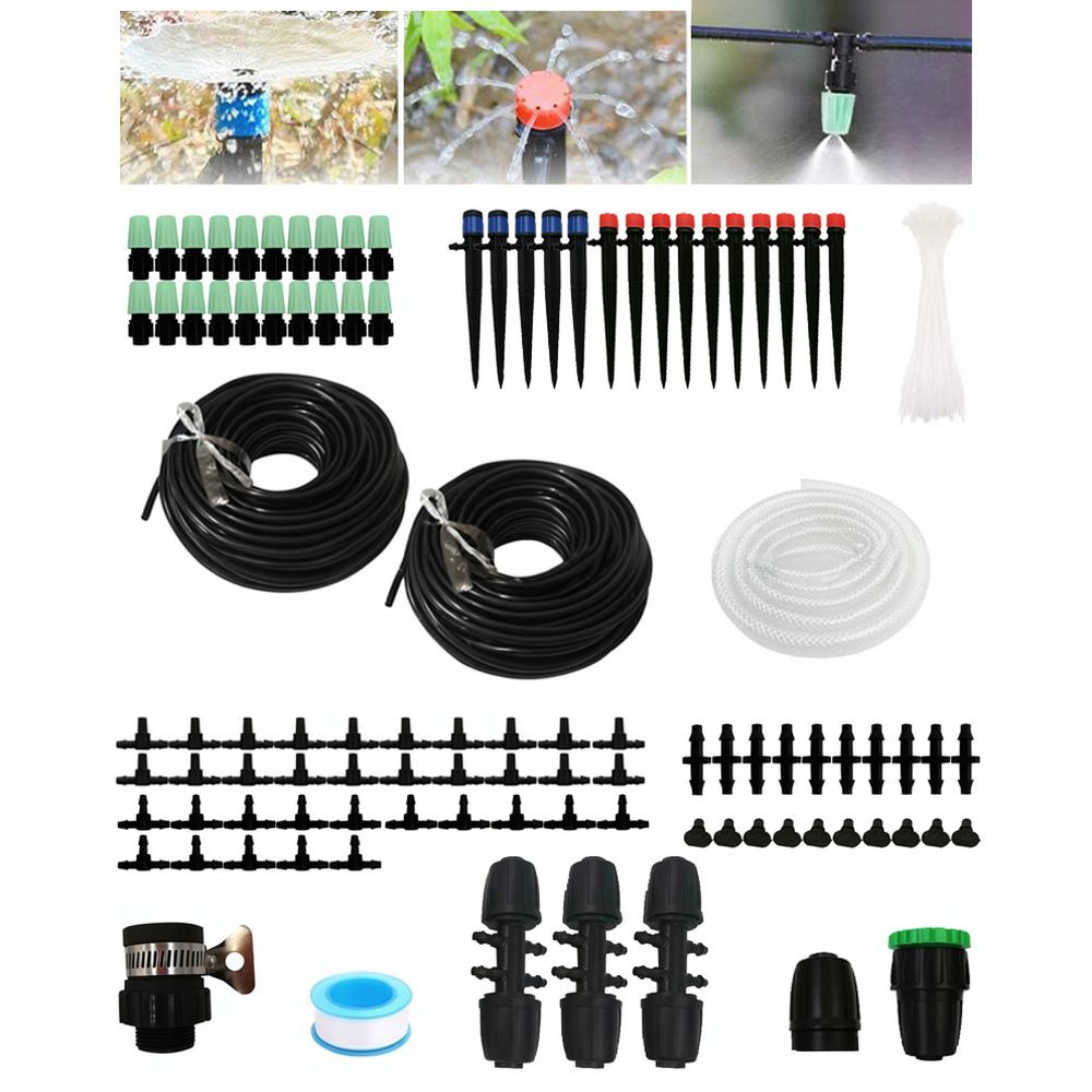 点滴灌漑キット。家庭菜園、庭、温室、鉢植え植物用のDIY灌水 - Smart Garden Greenhouse のレビューと価格