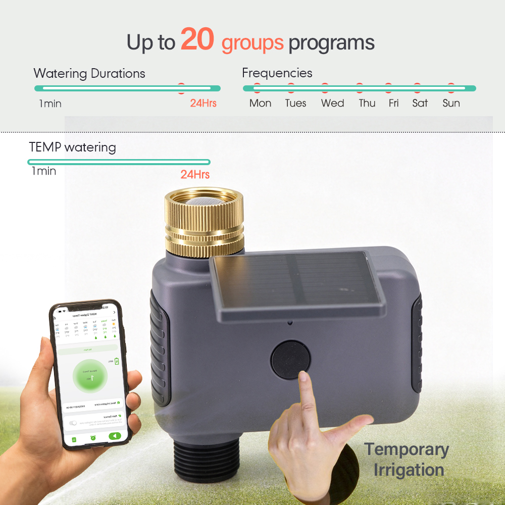 BSP/NPT TuyaスマートソーラーWi-Fiタイマー、 - Smart Garden Sphagnum Moss のレビューと価格