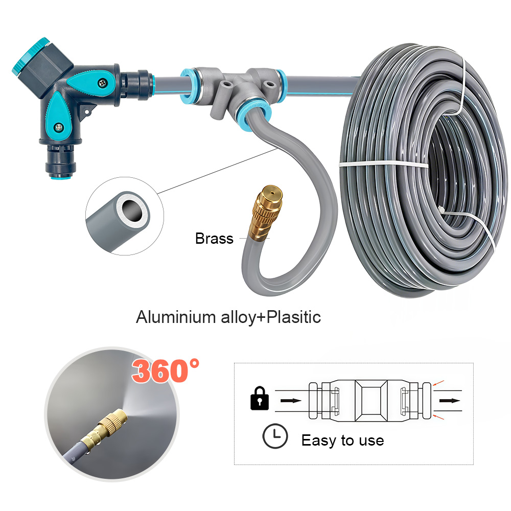5/8mmホース用フレキシブルクイックコネクション自動噴霧ガ - Smart Garden Watering System のレビューと価格