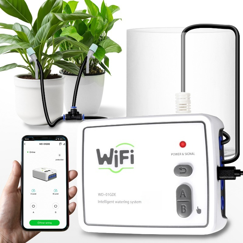 Wifi スマートダブルポンプ自動散水装置モバイルリモコン灌 - Smart Garden Devices のレビューと価格