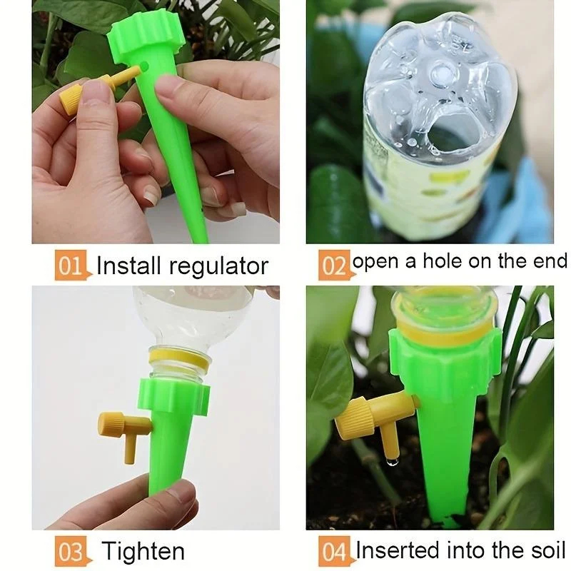 10個入り 花用調整可能自動点滴灌漑システム 家庭用バルコニ - Smart Garden Technology のレビューと価格