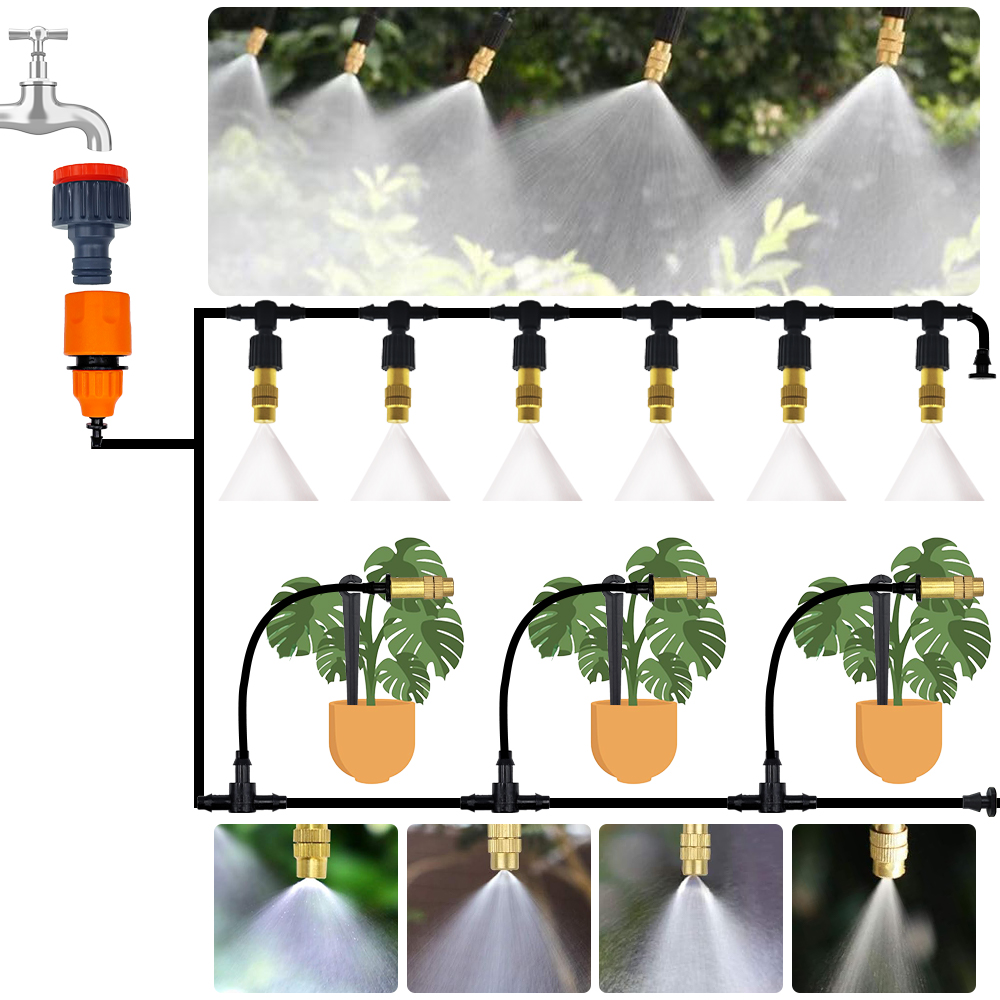 温室用植木鉢向け4/7mmホース、効率的な水ミスト噴霧器、屋 - Smart Garden Watering System のレビューと価格