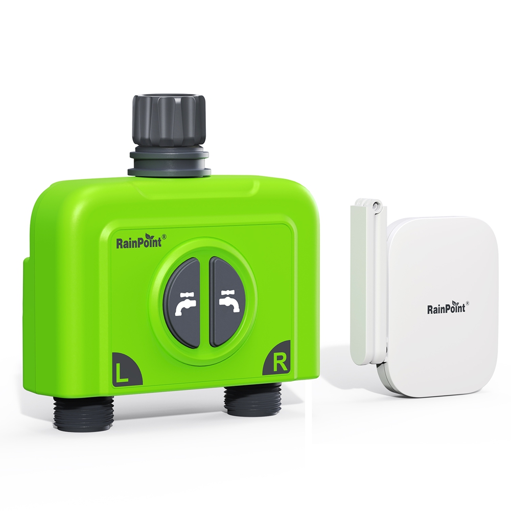 RainPoint 2ゾーン水タイマーWiFiスプリンクラー - Smart Garden Irrigation System のレビューと価格