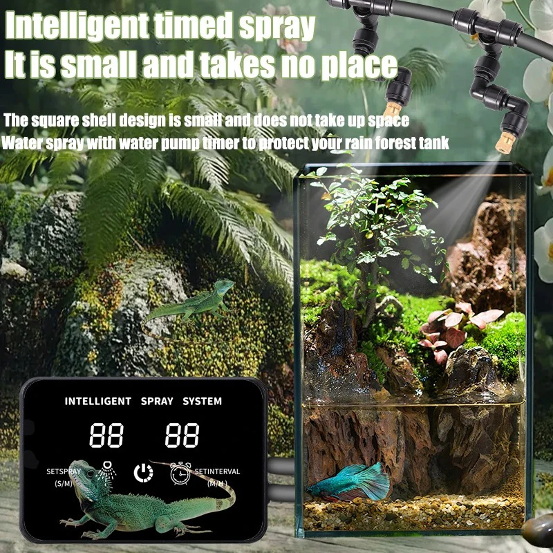 インテリジェント爬虫類スプレー灌漑タイマーシステム ミスト熱 - Smart Garden Click And Grow のレビューと価格
