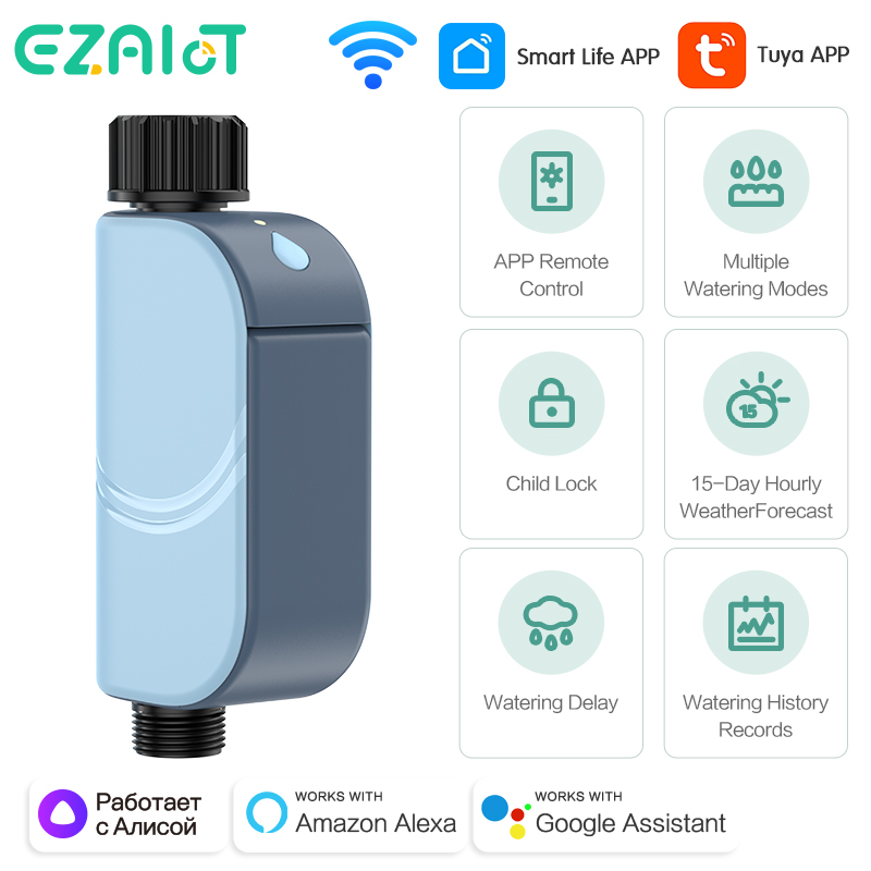 スマート Tuya WIFI 庭の水やりタイマー自動散水タイ - Smart Garden Technology のレビューと価格